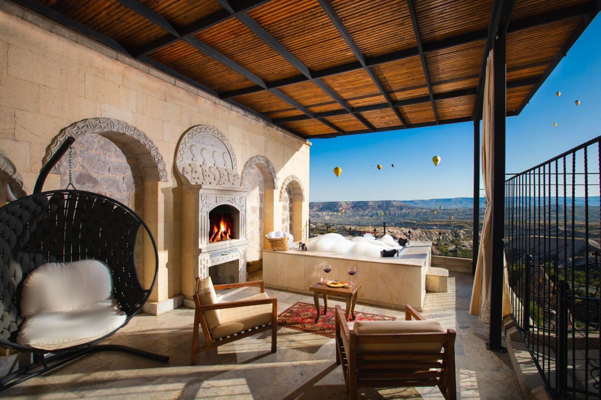 Simera In Cappadocia - Special Class - Best View Rooftop Üçhisar Kültér fotó