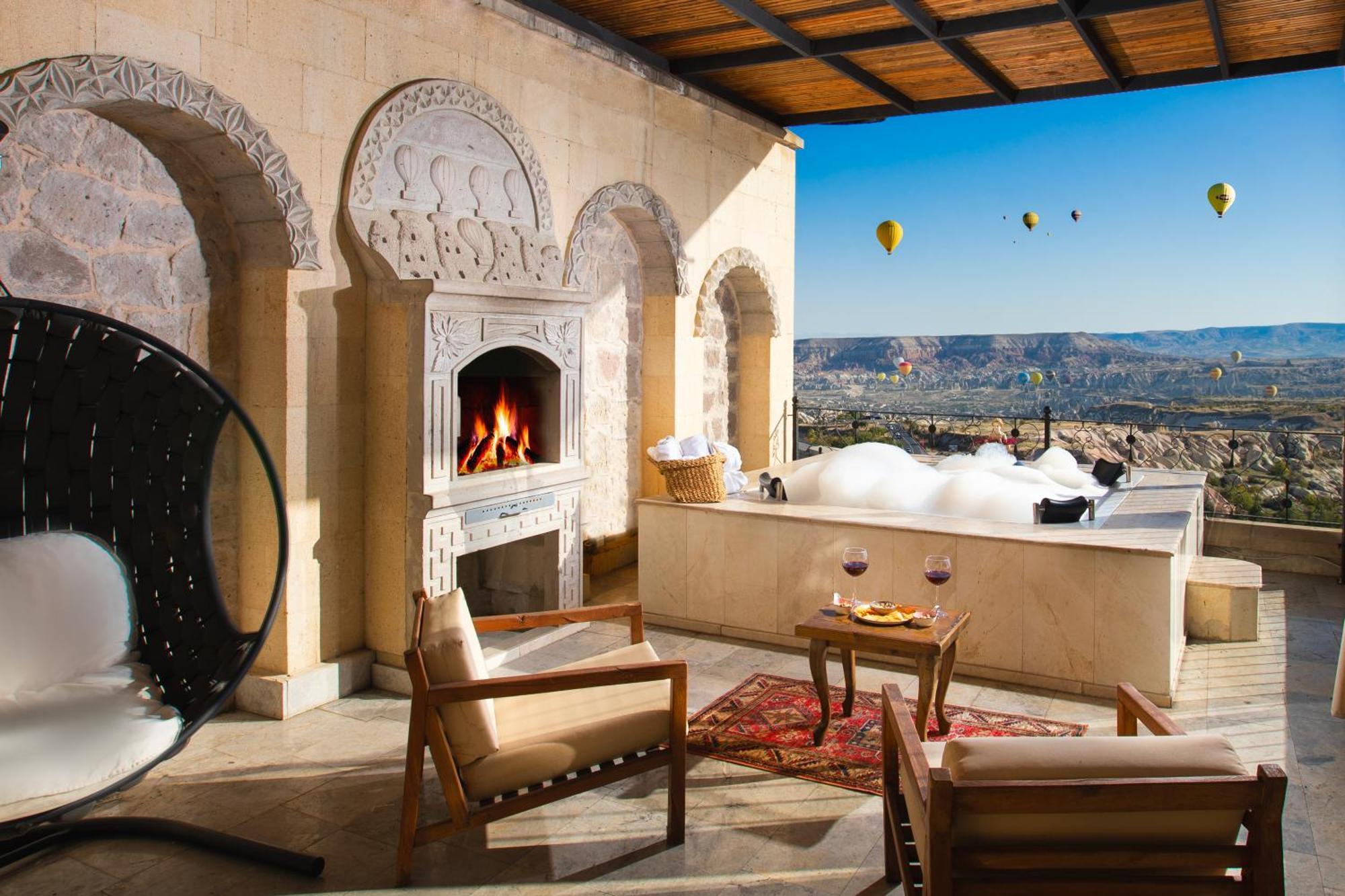 Simera In Cappadocia - Special Class - Best View Rooftop Üçhisar Kültér fotó