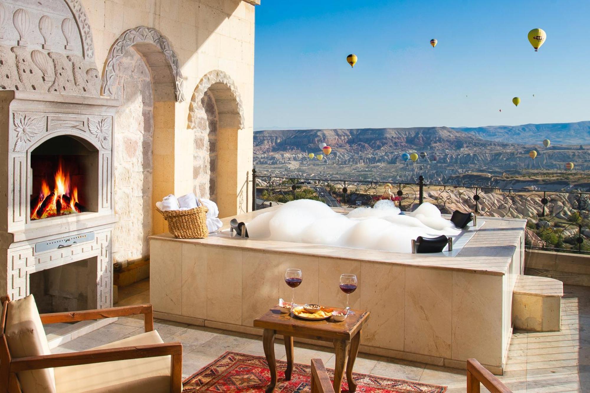 Simera In Cappadocia - Special Class - Best View Rooftop Üçhisar Kültér fotó
