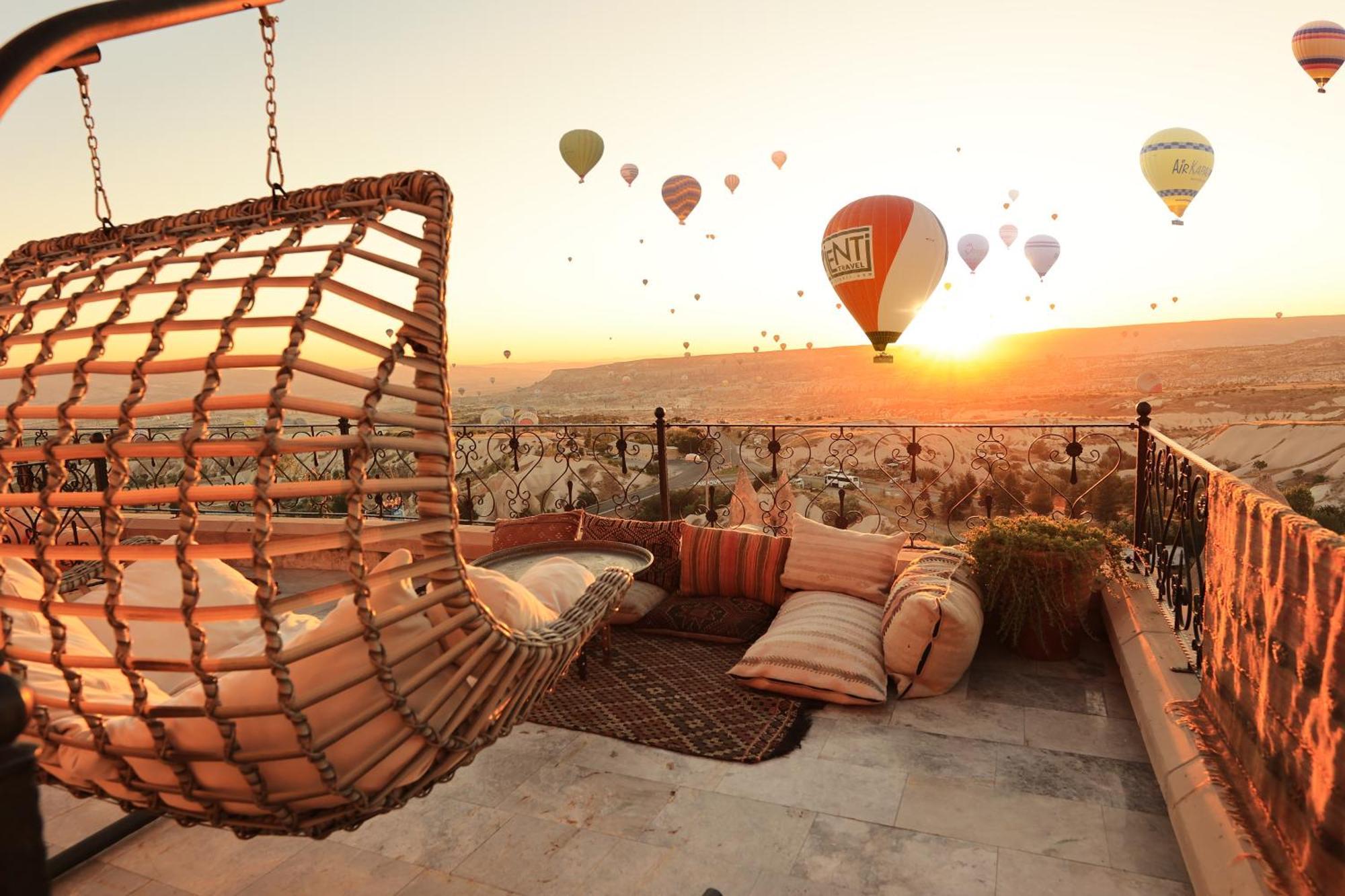 Simera In Cappadocia - Special Class - Best View Rooftop Üçhisar Kültér fotó